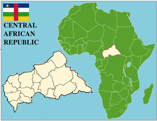 Central African emblem  africa world business success background