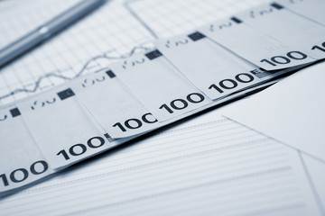 financial charts and graphs