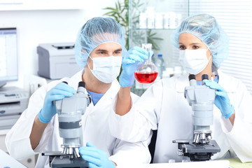Naklejka premium Laboratory