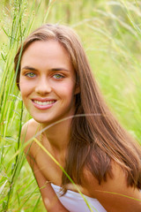 young teenage woman outdoors