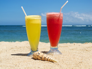 Fresh fruit cocktails