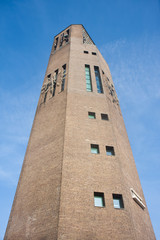 Fototapeta na wymiar Big tower of bricks in the Netherlands
