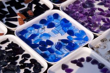 Perles et pampilles de verre