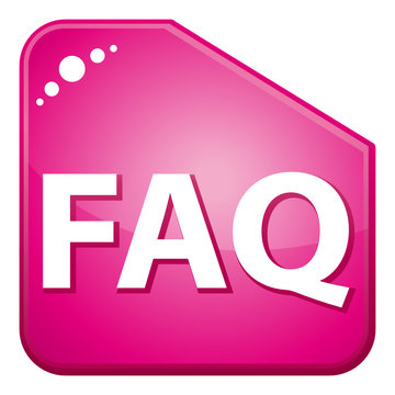 Pink faq icon