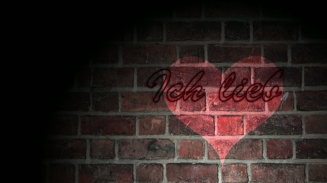 Ich liebe Dich - Mauer - Animation