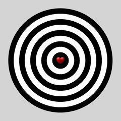 heart dart, target of love