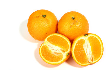 isolated oranges