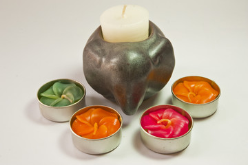 candles used for the spa.
