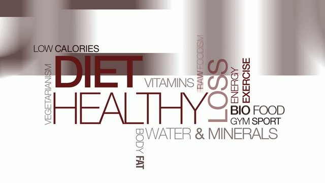 Healthy diet animation