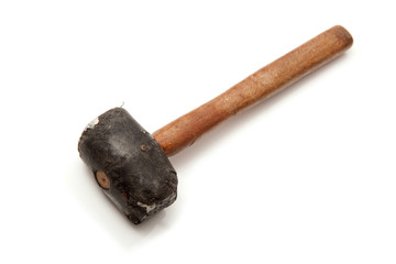 Ruber malet on a white background.