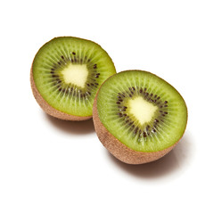 Kiwi Fruit isolated on a white studio background.