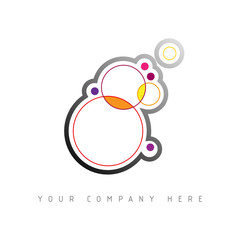 logo picto web cercle marketing pub commerce design icône