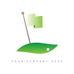 logo picto web golf marketing green commerce design icône