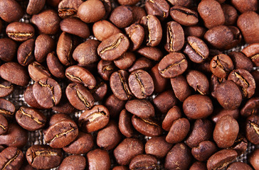 Coffee texture. Close-up