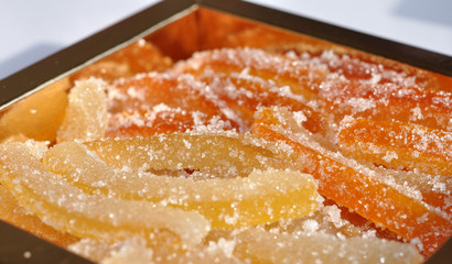 orangettes et citronnettes au sucre