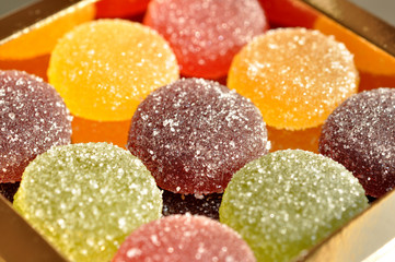 pâtes de fruits rondes