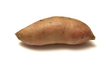 Sweet Potato's isolated on a white studio background.