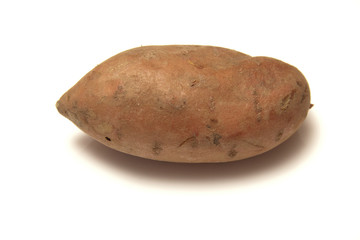 Sweet Potato's isolated on a white studio background.