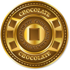 Chocolate vector sign