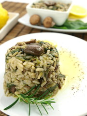 Risotto with spinach