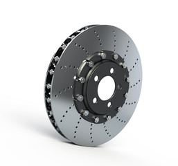 Brake disc isolated on white - 3d render