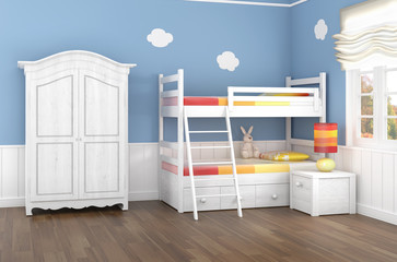 blue children's bedroom - 29754033