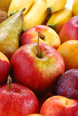 Composition with variety of fruits