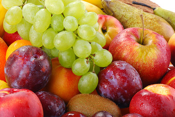 Composition with variety of fruits