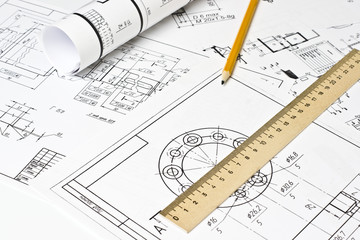 The engineering drawing