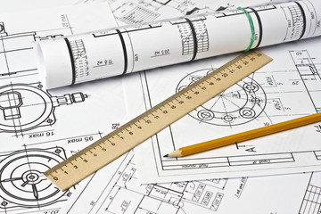 The engineering drawing