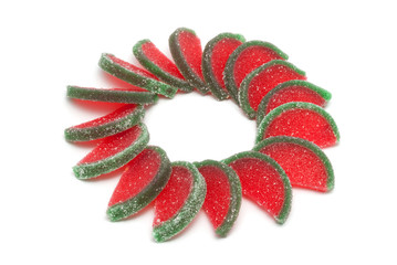 Fruit candy segments