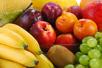 Composition with variety of fruits