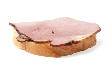 Sandwich with a ham