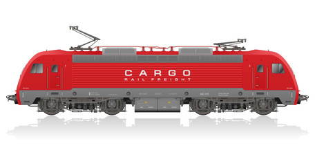 Detailed photorealistic model of electric locomotive © Scanrail