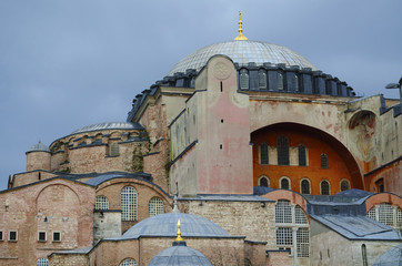 Fototapeta na wymiar Hagia Sofia (Aya Sofya) Meczet Dome