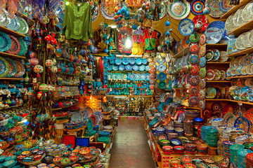Grand bazaar shops in Istanbul. - obrazy, fototapety, plakaty