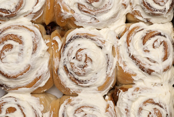 Cinnamon rolls background