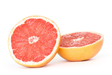 grapefruit cut in half