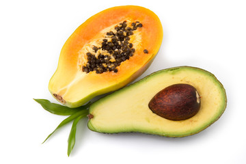 papaya e avocados