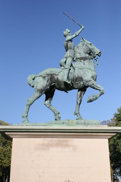 Statue of Joan of Arc (Jeanne d'Arc) in Quebec City, Canada