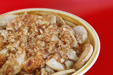Fried yam with pork