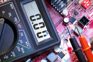 Troubleshooting  of electronic components