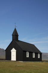 The black church at Búðir on Snaefellsnes penisula, Iceland