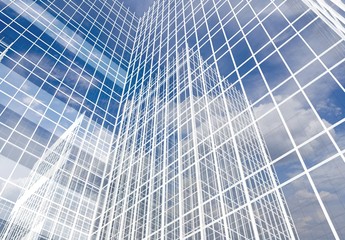 Skyscraper, abstract design