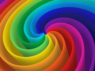 artistic rainbow colorful spiral modern structure background © Yang MingQi