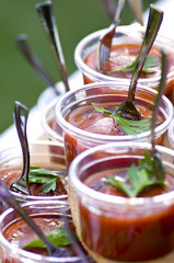 gazpacho(cold tomato soup)