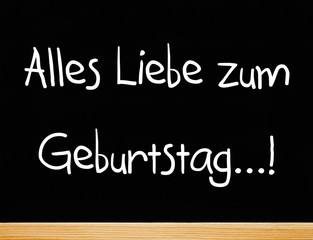 Alles Liebe zum Geburtstag !
