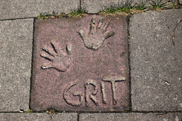 Handabdrücke Grit