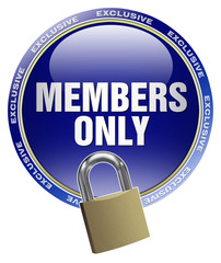 button link members only login