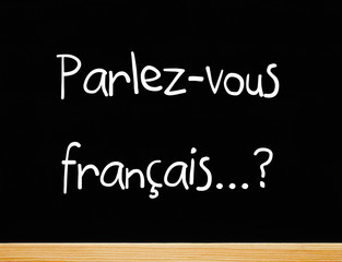 Obraz premium Parlez-vous français...?